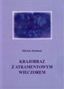 Krajobraz z atramentowym wieczorem  