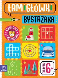 Książeczka z tygryskiem. Dla dzieci 6+. Łamigłówki bystrzaka  books in polish