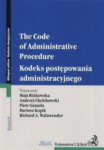 Kodeks postępowania administracyjnego. The Code of Administrative Procedure buy polish books in Usa