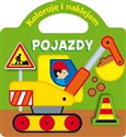 Pojazdy Koloruję i naklejam Polish bookstore