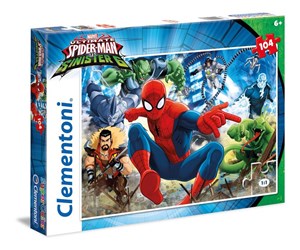 Puzzle Supercolor Spiderman 104 polish usa