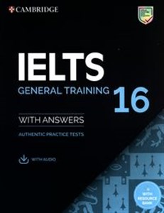IELTS 16 General Training Student's Book with Answers with Audio with Resource Bank  