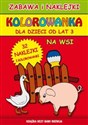 Na wsi Kolorowanka Zabawa i naklejki, dla dzieci od lat 3 pl online bookstore