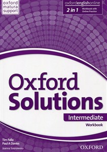 Oxford Solutions Intermediate Workbook with Online Practice Szkoła ponadgimnazjalna chicago polish bookstore