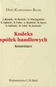 Kodeks spółek handlowych Komentarz Canada Bookstore