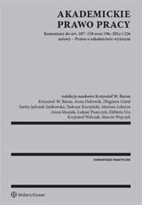 Akademickie prawo pracy Komentarz do art. 107-158 oraz 196-201a i 226 ustawy - Prawo o szkolnictwie wyższym buy polish books in Usa