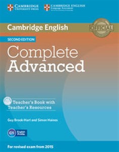 Complete Advanced Teacher's Book + CD online polish bookstore