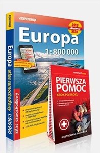 Europa atlas samochodowy 1:800 000 + Pierwsza pomoc - krok po kroku - ilustrowana instrukcja online polish bookstore