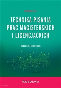 Technika pisania prac magisterskich i licencjackich  