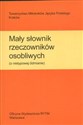 Mały słownik rzeczowników osobliwych - Andrzej S. Dyszak chicago polish bookstore