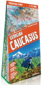 Kaukaz gruziński (Georgian Caucasus) laminowana mapa trekkingowa 1:75 000 polish usa