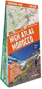 Maroko Atlas Wysoki (High Atlas. Morocco) Laminowana mapa trekkingowa 1:100 000 Polish bookstore