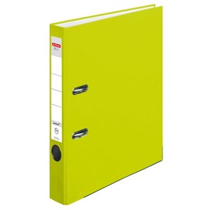 Segregator A4 5cm PP zielony neon Q file  