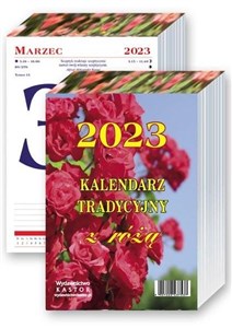 Kalendarz 2023 KL14 Tradycyjny z różą zdzierak Polish Books Canada