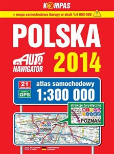 Polska 2014 Atlas samochodowy 1:300 000 chicago polish bookstore