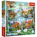 Puzzle 4w1 (12,15,20,24) Wyjątkowe dinozaury 34609  - 