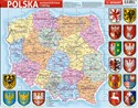 Puzzle ramkowe Polska administracyjna - 