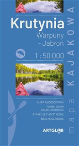 Krutynia mapa kajakowa 1:50 000 - Polish Bookstore USA