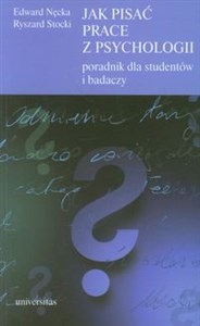 Jak pisać prace z psychologii poradnik dla studentów i badaczy Polish Books Canada