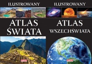 Ilustrowany Atlas Świata i Ilustrowany Atlas Wszechświata Polish bookstore