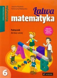 Łatwa matematyka 6 Podręcznik Szkoła podstawowa 