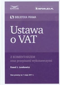 Ustawa o Vat z komentarzem oraz przepisami wykonawczymi chicago polish bookstore