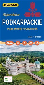 Województwo Podkarpackie mapa atrakcji turystycznych 1:200 000 - Polish Bookstore USA