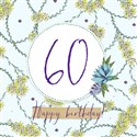 Karnet Swarovski kwadrat Urodziny 60 - 