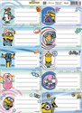 Naklejki na zeszyty Minionki - 