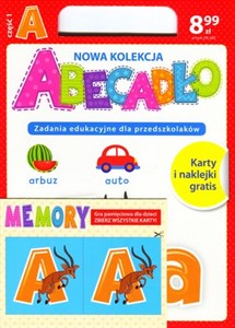 ABECADŁO Zadania edukacyjne dla przedszkolaków - literka A. Część 1 Polish bookstore