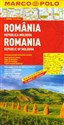 Rumunia Mołdawia mapa samochodowa 1:800 000 Marco Polo wersja niemiecka Polish Books Canada