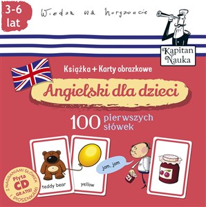 Angielski dla dzieci 100 pierwszych słów Książka + karty obrazkowe pl online bookstore