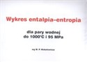 Wykres entalpia-entropia dla pary wodnej do 1000C i 95 MPa wg M.P. Wukałowicza Polish bookstore