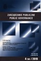 Zarządzanie Publiczne 4 (50) 2019  