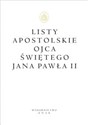 Listy apostolskie Ojca Świętego Jana Pawła II  books in polish