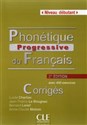 Phonétique progressive du français Niveau débutant Corrigés to buy in USA