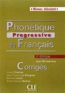 Phonétique progressive du français Niveau débutant Corrigés to buy in USA