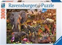 Puzzle Afrykańskie zwierzęta 3000 -   