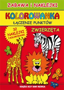 Kolorowanka Łączenie punktów Zwierzęta 32 naklejki i kolorowanki to buy in Canada