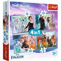 Puzzle 4w1 (12,15,20,24)  Niezwykły świat Frozen 34381 - 