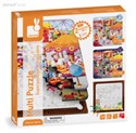 Puzzle z kolorowanką Wesołe miasteczko  