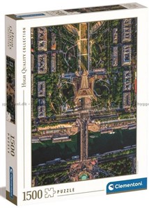 Puzzle 1500 HQ Flying Over Paris 31708 Bookshop