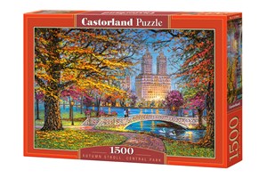 Puzzle 1500 Autumn Stroll Central Park - Polish Bookstore USA