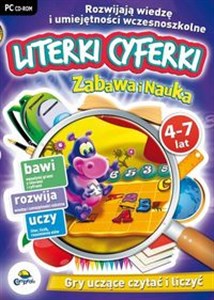 Zabawa i Nauka: Literki cyferki 4-7 lat Gry uczące czytać i liczyć bookstore