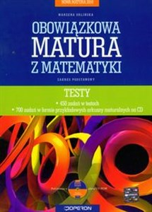 Nowa Matura 2010 Obowiązkowa matura z matematyki Testy z płytą CD zakres podstawowy - Polish Bookstore USA