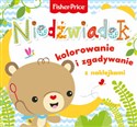 Fisher Price Kolorowanka podłogowa Niedźwiadek kolorowanie i zgadywanie z naklejkami in polish