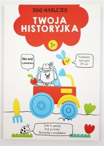Twoja historyjka Na wsi z pieskiem 300 naklejek Wiek 3+ czerwona Polish bookstore