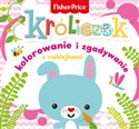 Fisher Price Kolorowanka podłogowa Króliczek kolorowanie i zgadywanie z naklejkami 