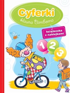 Cyferki klauna Bimboma Książeczka z naklejkami bookstore