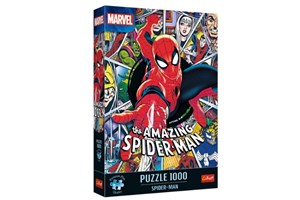 Puzzle 1000 Premium Plus Spider-Man books in polish